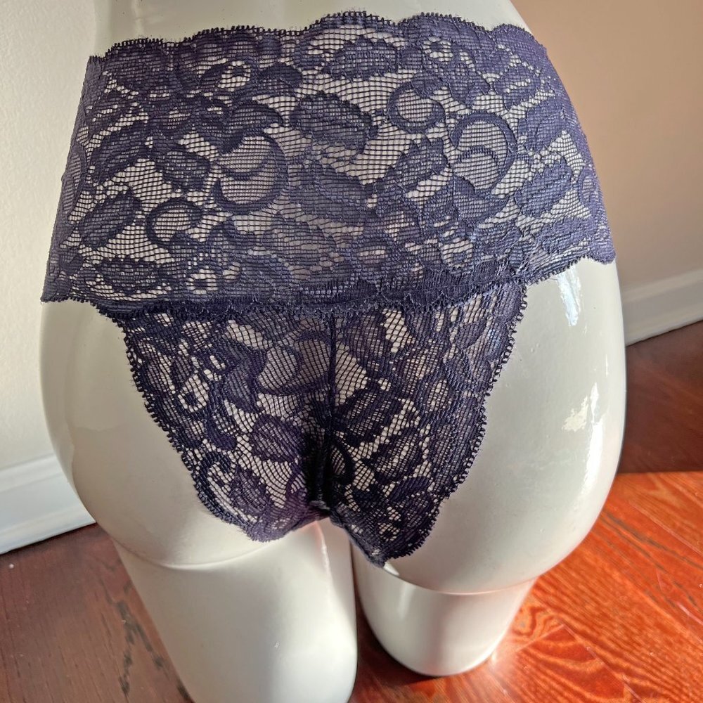 Sale Sexy HighWaisted Purple All Lace Panties
